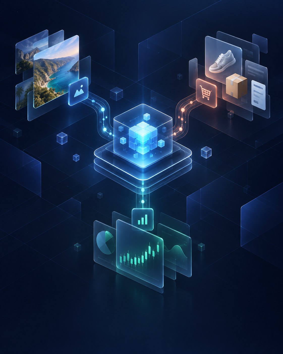Social data mesh connecting travel, commerce, and finance workflows